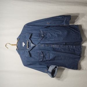 Denim 3/4 Sleeve Shirt